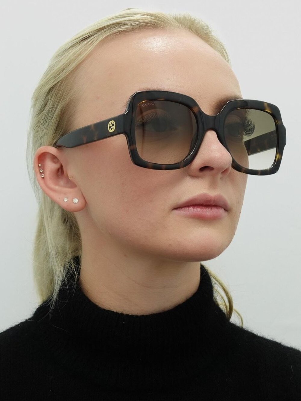Gucci GG1337S Havana Brown Shaded Sunglasses 54mm - Picture 3 of 3